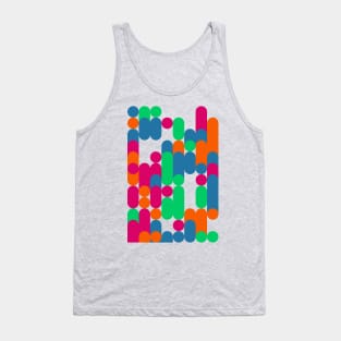 Colourful Geometric Animated Pattern Tank Top